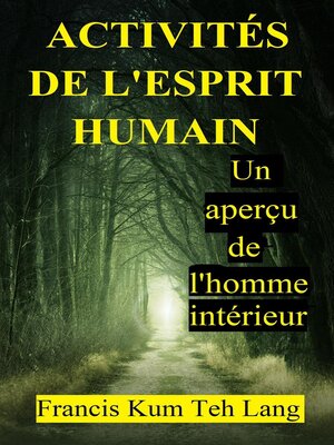cover image of Activités De L'esprit Humain